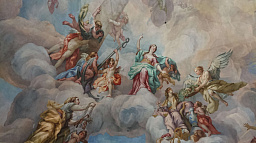 «Фресковая живопись «Ангелы»» репродукция картины на холсте