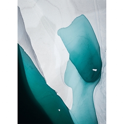 Абстрактная картина «Антарктический вид» на холсте
