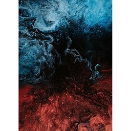 Абстрактная картина «Лёд и пламень» на холсте