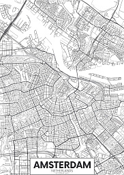 Картина «Карта Амстердама»