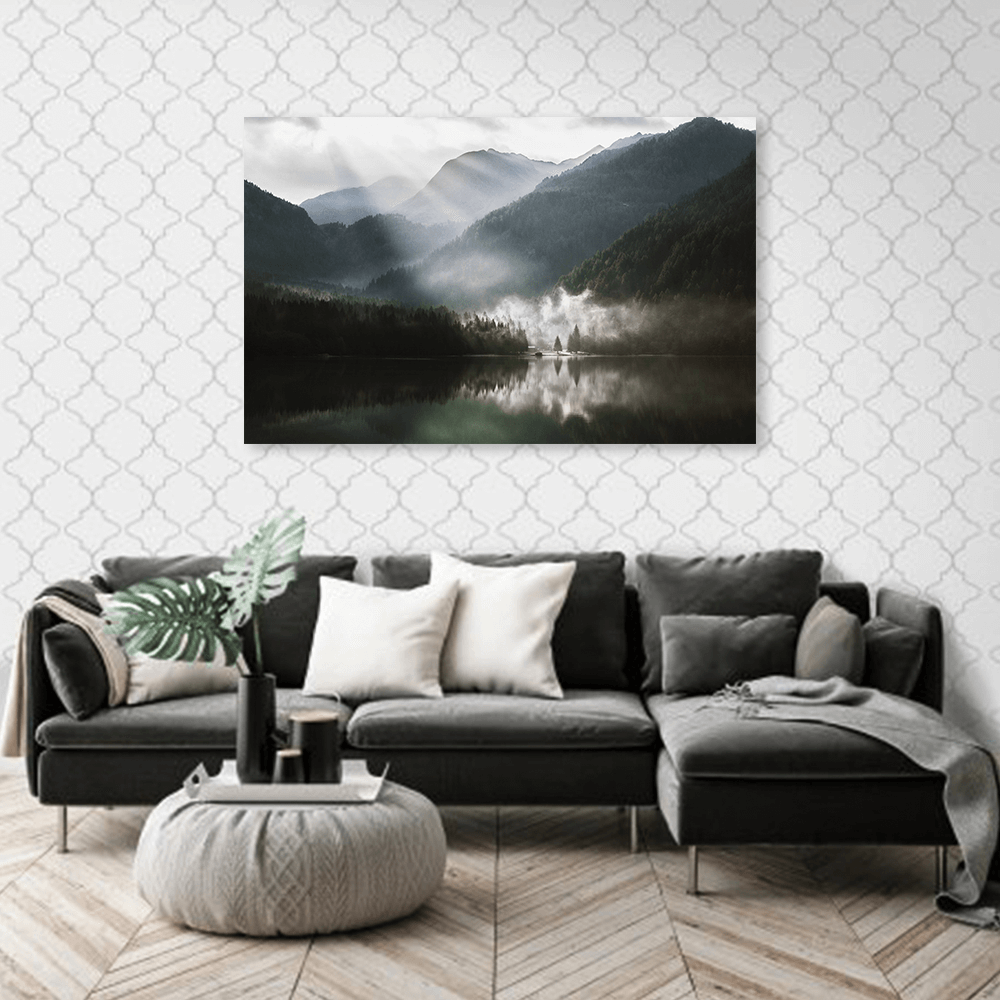 Картина «Пейзаж гор в тумане»
