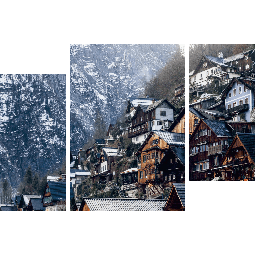Картина «Австрийская деревня в горах 2»