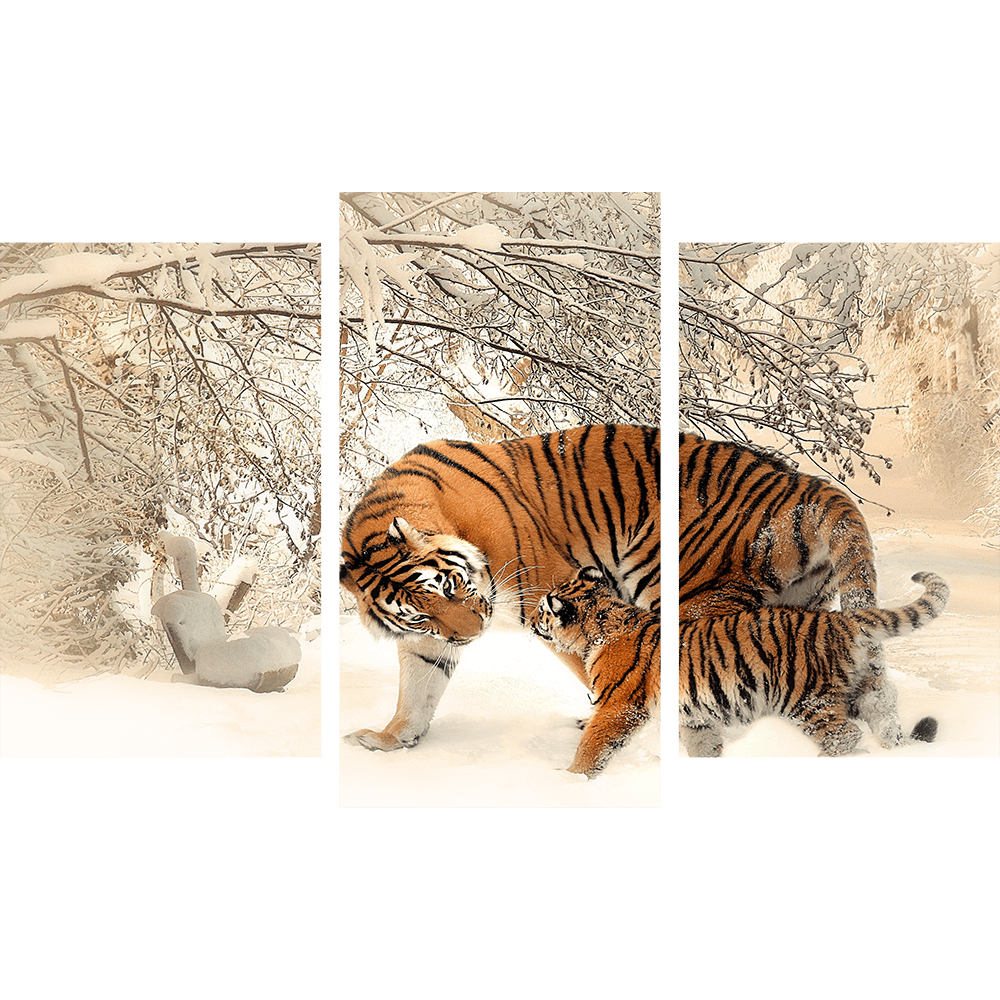 Амурский Тигр и малыш 1