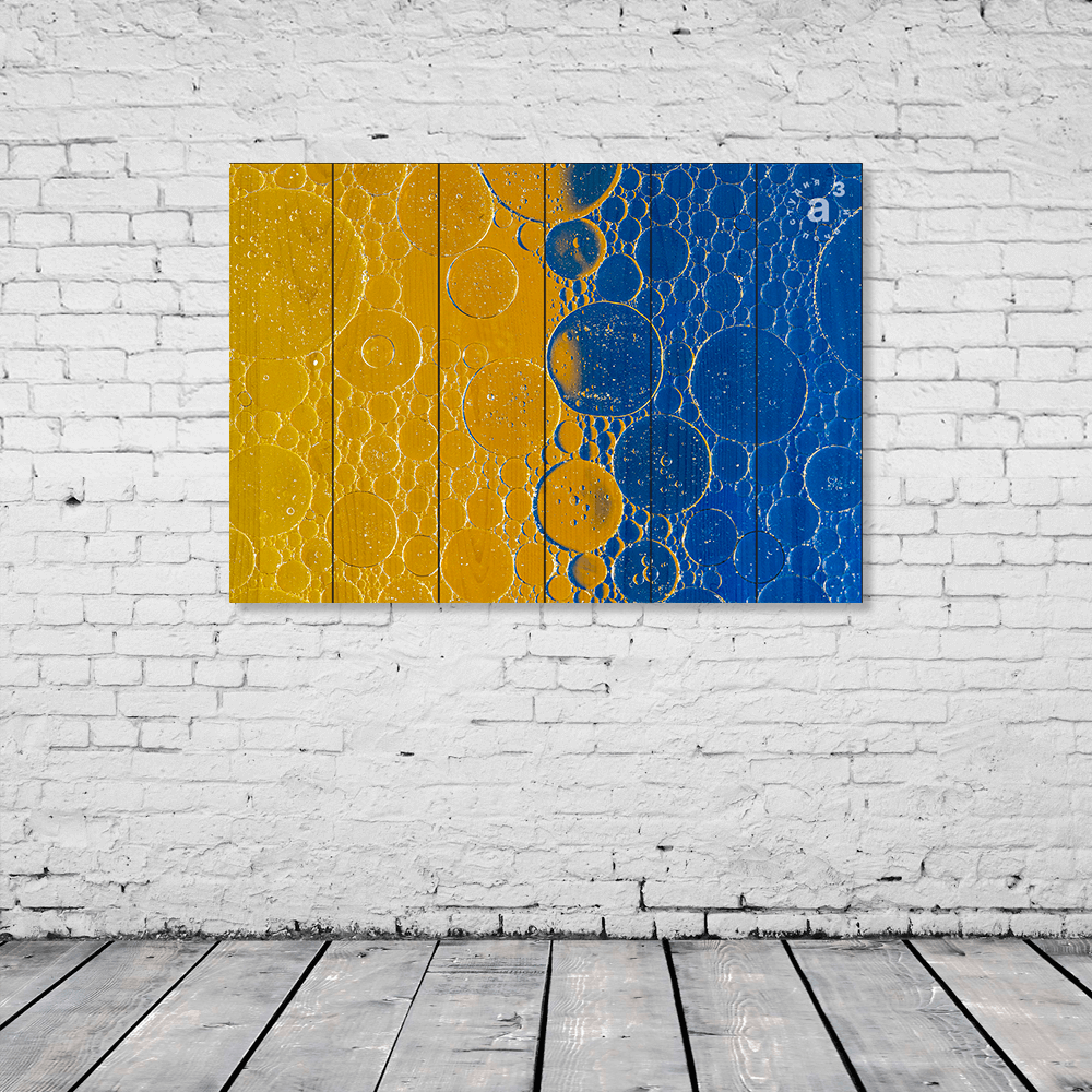 Абстрактный фон пузыри и пена современной хипстерской футуристической графики. Желтый фон с полосками. Векторный абстрактный фон текстуры, яркий плакат, баннер желтый и синий фон векторная иллюстрация.