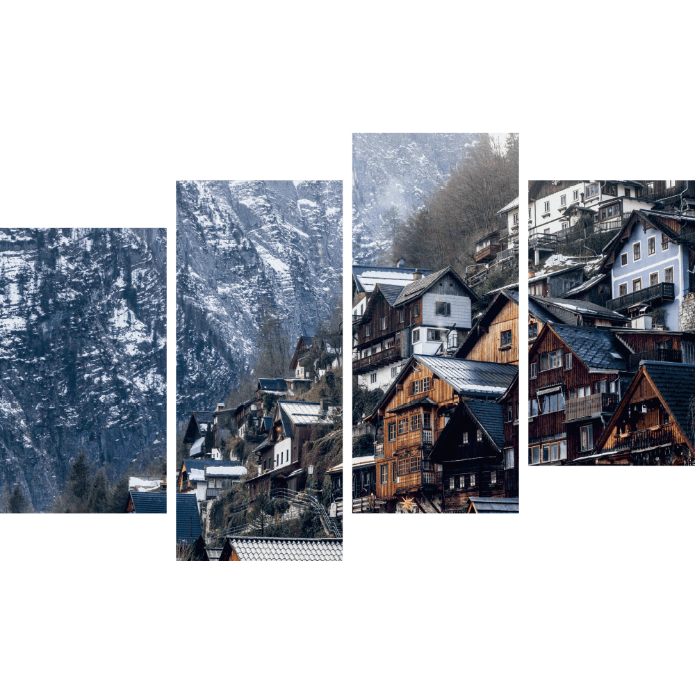 Картина «Австрийская деревня в горах 4»