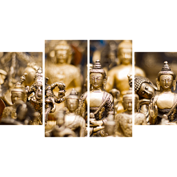 Картина «Золотые будды 3»