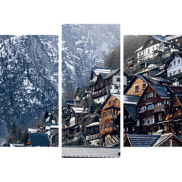 Австрийская деревня в горах 1