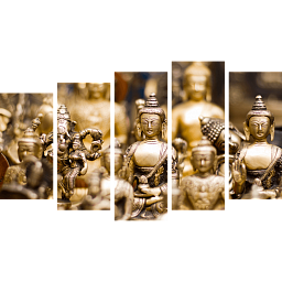 Картина «Золотые будды 6»