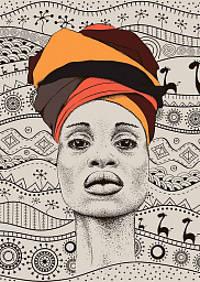 Картина «Африканка в тюрбане»