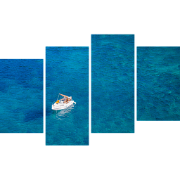 Картина «Лодка в открытом океане 4»