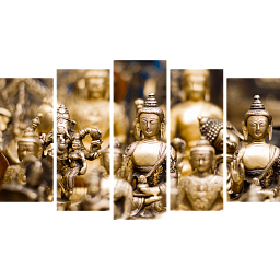 Картина «Золотые будды 5»