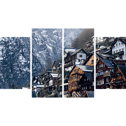 Картина «Австрийская деревня в горах 3»