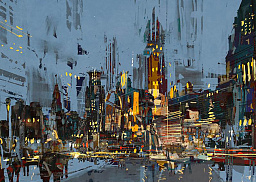 Картина «Ночной город»