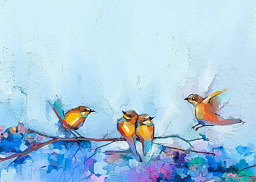 Картина "Пение птиц"