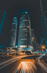 Картина «Небоскребы ночного города»