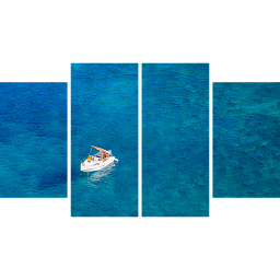 Картина «Лодка в открытом океане 3»