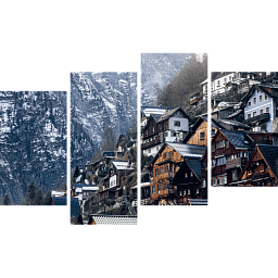 Австрийская деревня в горах 4